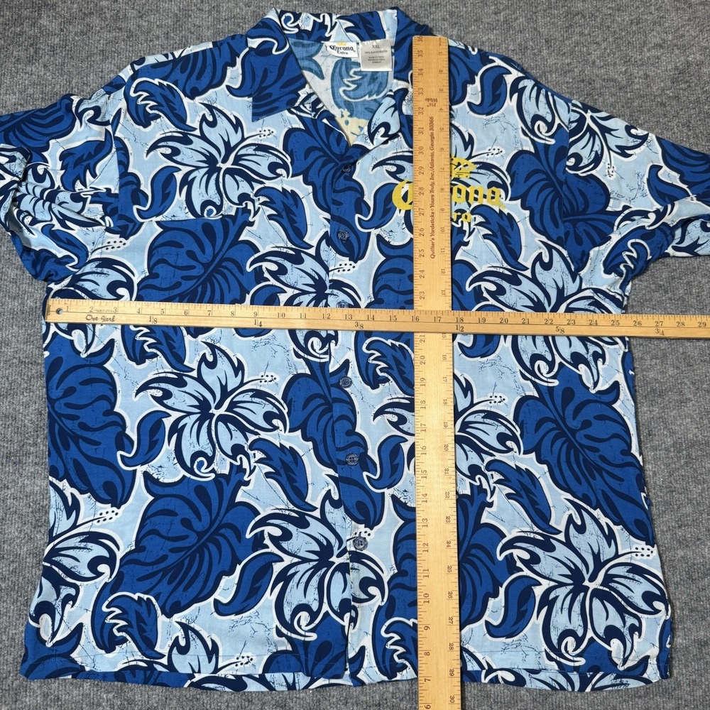 Lot of 2 Corona Beer Hawaiian Shirt Men 2XL Button Up Tropical‎ Beach Vacation - Picture 5 of 13